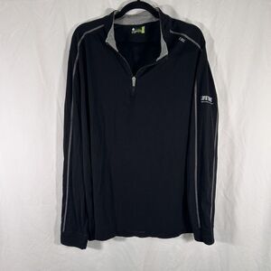 LifeTime TASC Jacket Men's XXL Black 1/4 Zip Fitness Long Sleeve Pullover